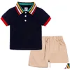 Kläder set sommar baby pojkar kläder set småbarn flickor t-shirt addshorts 2st barn träning spädbarn mode kläddräkt droppe dhnhnhn