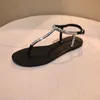 Sandali Estate Donna Sandali da spiaggia Lady Shining Diamond Shoes Mujer Design originale Boho T-strap Flops Slipper Femal Plus Size 230403