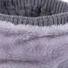 Écharpes Hiver chaud cou écharpe anneau unisexe tricoté laine fourrure Snood foulards en plein air Ski escalade polaire col écharpe cou plus chaud silencieux L231104
