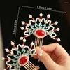 Hair Clips Ancient Side Comb Chinese Hairpin Flower Pearl Clip Fork Vintage Hanfu Dress Jewelry Charm Headpiece Tiaras