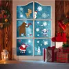 Christmas Decorations Window Clings Stickers Double Sided Removable Xmas Gel Cling Snowflake Sticker Decals For Glass Drop Delivery Ambvi