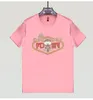 Camisetas masculinas Tide rosa cor azul de cor curta mangas curtas de meia mangueira lanternas de camisa de pescoço redondos letterbrands letterbrands jovens camisa de hip hop de luto tees de rua