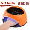 Asciuga unghie SUN A1 Lampada professionale per asciugatura unghie UV LED con 60 LED per tutti gli essiccatori per smalto gel con strumenti per manicure con rilevamento del movimento 230403