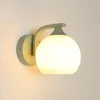 Wall Lamp Cream Wind Green Living Room Bedroom Bedside Light Balconly Stairway Sconces Decoration Lighting Pull Switch LED E27