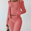 Cropped Jacket Tracksuit Two Piece Set Elegant 2 Pieces Sets Women Luxury Outfit Sweatsuit Velour Zip Up Hoodie Jackets