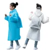 Raincoats Children's Raincoat Solid Color Boys 'School Bag Long Walking Down Tjock Girls' Raincoat Jacket Raincoat 230404