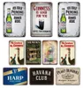 2021 bar pub prateleiras de parede placas decorativas estanho sinal vintage marca cerveja cartaz sinais metal para casa rústica cozinha sala estar pu6245177