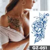 5 PC Temporary Tattoos Juice Ink Tattoos Body Art Lasting Waterproof Temporary Tattoo Sticker Rose Flower Pearl Tatoo Arm Fake Butterfly Peony Tatto Z0403