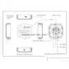 Ultraviolett Desinfektionslamptoalettstolar Sterilisering Ljus USB -uppladdningsbar Germicidal Traviolet Sterilizing 270nm UVC -sensor Dr DHBMF