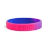 Rainbow LGBT Pride Party Bracelet LGBTQ Silicone Rubber Wristbands LGBTQ Accessories Gifts for Gay & Lesbian Women Men