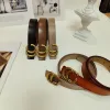 Cintura di design di lusso Vintage Pin ago Fibbia designer Cinture Classica tinta unita Cinture con lettere dorate per donna Larghezza 3,0 cm G2311047Z-6