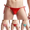 Mutande Slip da uomo Bikini Slip Homme Lace Up Beachwear Intimo Vita bassa Perizoma Lingerie sexy U Custodia convessa