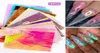 New 16 Sheetsset Aurora Flame Nail Divisher Holographic Colorful Fire Reflection