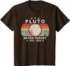 Mens Tshirts T Men Summer Tops TEE TEE TEE MANE Never Glöm Pluto Retro Style Funny Space Science T 230404