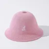 Berets 2022 Spring Knitted Kangaroo Fisherman Hat Female Fashion Solid Color Wild Painter Wool Tide