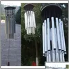 Décorations de jardin 27 tubes 5 cloches Windchime Chapelle Wind Chimes Porte Décoration suspendue Jllblw Sport777 Drop Delivery Home Patio Law Dh2Ti