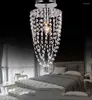 Chandeliers LED 1-light Chrome K9 Modern Crystal Chandelier Lighting 110V-220V Transparent Color