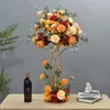 Coluna de vaso de flores de decoração de casamento de casamento