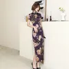 Sukienki imprezowe bodycon cheongsam sukienki grząca koktajl elegancki maxi długi krótki rękaw