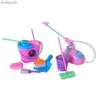 Keukens Speelvoedsel 9 stks/set Mini Fantasiespel Mop Bezem Speelgoed Schattige Kinderen Schoonmaken Meubilair Gereedschap Kit Mooie Poppenhuis Schoon SpeelgoedL231104