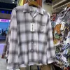 Camicia a quadri oversize 2024ss per uomo donna 1 camicie casual a maniche lunghe di alta qualità