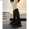 quality Boots New Long Women's Autumn Winter Thick Sole Versatile Sweet Cool Style Knee Length Thin