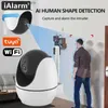 Moniteurs pour bébé Tuya Caméra IP Surveillance intérieure à domicile WiFi Caméra Cloud sans fil 1080P 2K HD 360Pan Tilt Couleur Soins de bébé Voix bidirectionnelle Q231104