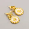 Dangle Earrings LONDANY Retro Fashion Enamel Bow Flower Female