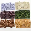 Acessórios de cabelo bebê headband turbante grande bowknot menina para nascido arco banda crianças criança cabeça envoltório