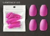 24 -styckväska Frosted Short Ballet Nail Tips Solid Color Craft Fake Nails Coffin5345561