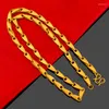 Chaînes de luxe hommes jaune 14K chaîne en or collier pour mariage fiançailles anniversaire bijoux anniversaire noël année cadeaux mâle