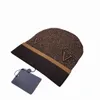 Luxe mutsen gebreide muts ontwerper Winter bonen mannen en vrouwen Fashion design gebreide hoeden herfst wollen muts letter jacquard unisex warme caps 2024