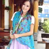 Sarongs Ladies Floral Flower Scarf Beautiful Women Shawl Stole Wrap Scarves P230403