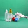 Bouteilles de stockage en plastique de 15ml, compte-gouttes compressible, bouchon à l'épreuve des enfants, pointes longues et fines séparables de sécurité, LDPE, 100 ensembles par Lot