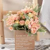 Decorative Flowers Artificial Silk For Home Wedding Christmas Decor Bedroom Centerpiece Table Arrange Bride Holding Flower Fake Bouquet