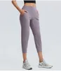 Kvinnors ActiveWear Ladies High-Rise Croped Jogger Pants Capris Yoga Sportkläder