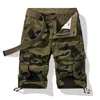 Pantalon homme pantalon de survêtement en coton homme Streetwear Joggers Cargo hommes recadrée multi-poches Camouflage pantalon décontracté