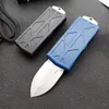 UT-Combat Mini FlyingFish Wallet Auto Knives 5CR13 BLADE ZINC ALUMINUMIMALOYハンドル戦術ハントキャンプ自己防衛救助ポケットナイフEDCツール