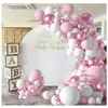 Altre forniture per feste di eventi Confezione da 107 kit di palloncini rosa Decorazioni di compleanno per neonate Ghirlanda ad arco in lattice fai-da-te per il primo decoro del matrimonio 230404