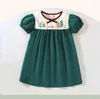 Abiti coordinati per la famiglia Girlymax Inverno Natale Neonate Ragazzi Fratello Boutique Solido Smocked Albero tessuto Abbigliamento per bambini Abito R Dhpax