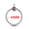 925 silver Fit Pandora Original charms DIY Pendant women Bracelets beads Color O Pendant Charms Classic Cable Chain