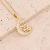 Pendant Necklaces HIPICORRECT Copper Micro-set Zircon Love Necklace Mother's Day Gift Mother Mom Birthday Jewelry