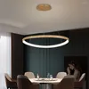 Kronleuchter Moderne LED-Deckenleuchter für Wohnzimmer Acrylring Innenleuchte Licht Wohnkultur Schlafzimmer Esszimmerlampe