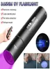 Lampe de poche UV lumière noire Rechargeable 365nm torche portative ultraviolette Portable pour détecteur d'urine de chien taches d'animaux punaise de lit 2208872736