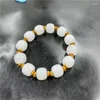 Strand Outer Mongolian Material Imitation Jasper Old Shape Beads Bracelet