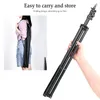 Folding Floor Tripod Support Light Stand Outdoor Adjustable Lightweight Convenient Lamps