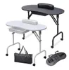 Pedicure Manicure Foldbar Portable Nail Table Manicure Equipment för nagelsalong med Bag Beauty Salon Möbler5201822