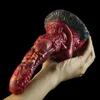 Outros itens de massagem SMMQ Animal Wolf Dildo Realistic Tongue Bump Design G-spot Estimulação Butt Plug Brinquedo sexual para mulheres Adultos Produtos de fantasia sexual Q231104