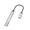 ESEEKGO UAC-9701 Type-C USB 3.0 a 4 porte Hub per computer Splitter plug and play per laptop Stampante Tastiera Mouse Accessori per telefono in scatola al dettaglio