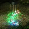 Neuheit, die LED-hängende Spinner-Kugel-Solarlichter für Garten-Dekor-Wind-Glockenspiel-im Freiensolarweihnachtswindbell-Licht-angetriebenes Solarbetriebenes P230403 beleuchtet